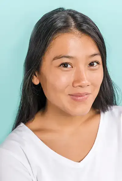 A client's clear, healthy skin after LaseMD Ultra treatment.
